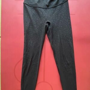 Black Leopard Print Leggings